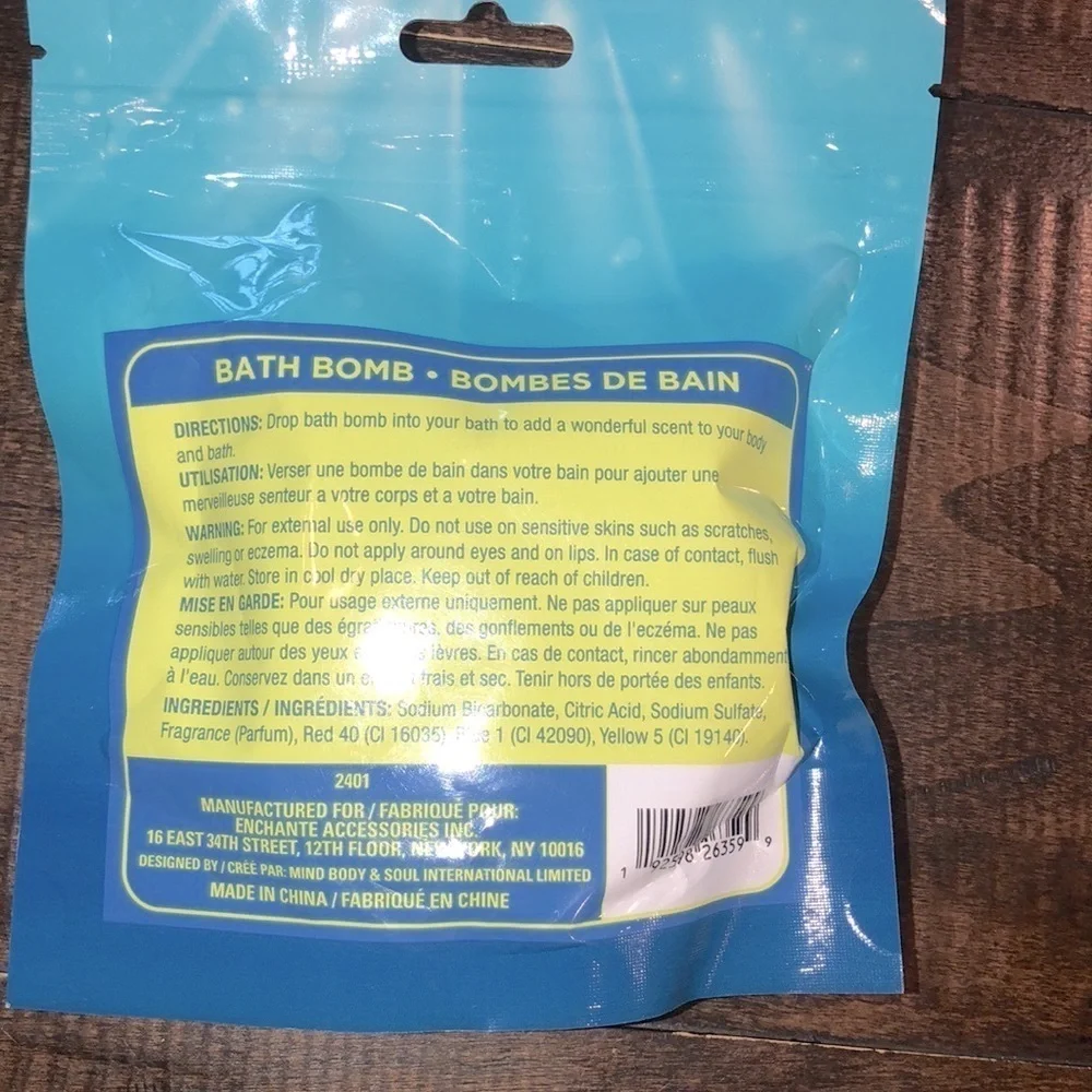 Body raves pink seashell bath bomb